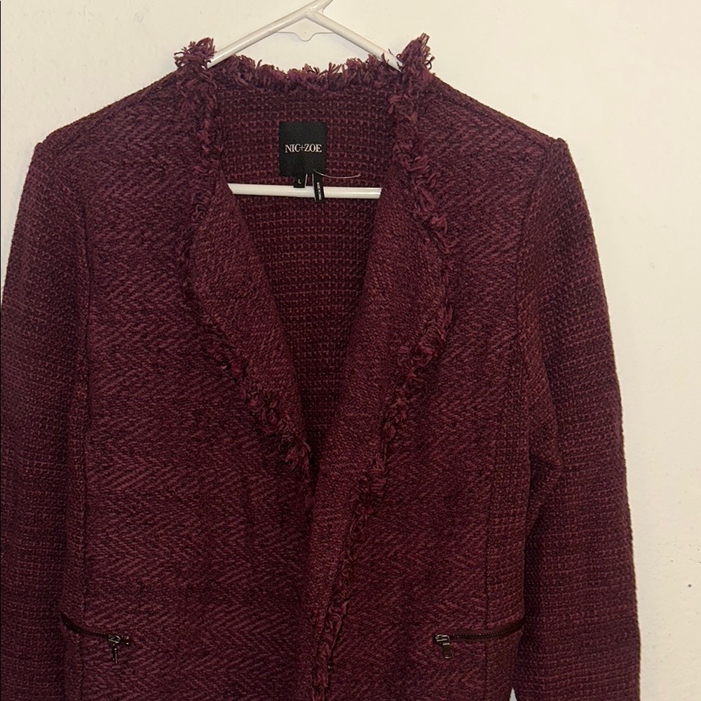 NIC+ZOE Women's Burgundy Jacket